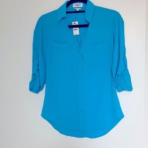 Express women’s portofino slim fit blouse